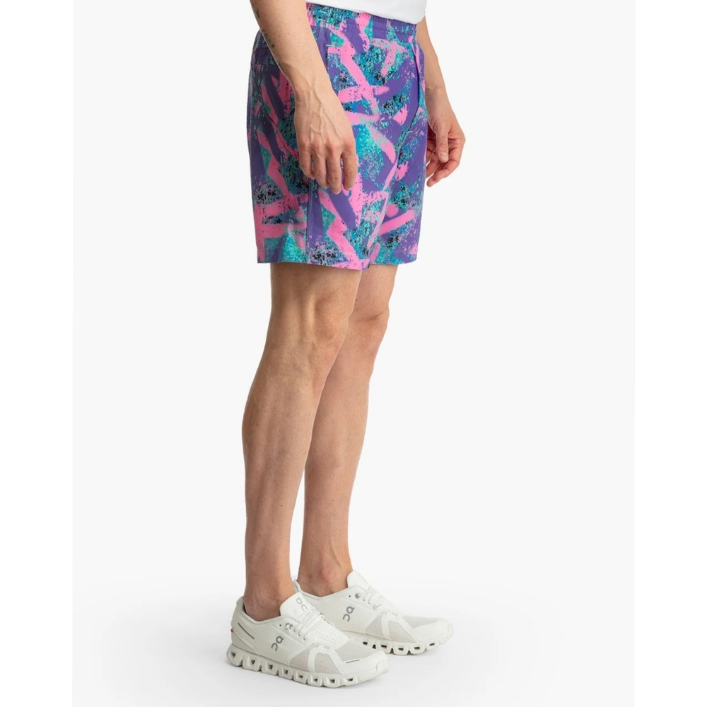 Birddogs Men's Boom Baysiders Gym Shorts Lined 9" Pink Purple Blue XL - Picture 7 of 8